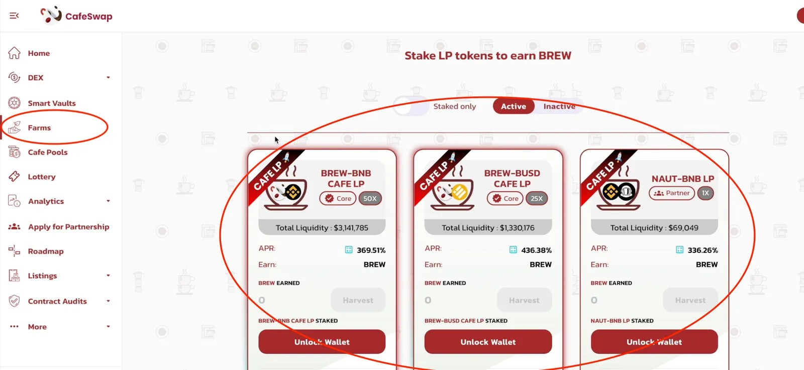 【DeFi】CafeSwapの紹介！SmartVault・Mochaを解説の説明画像