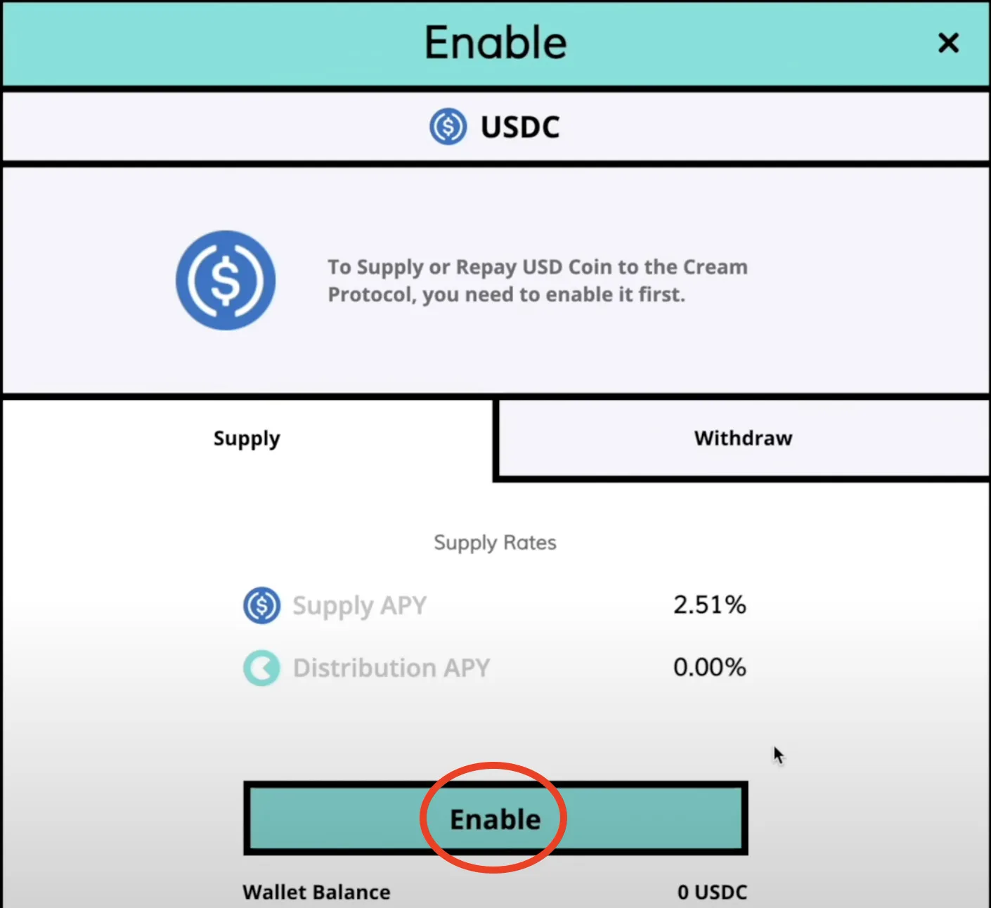 【DeFi】CreamFinanceの紹介！レンディングプロトコルの使い方を解説の説明画像