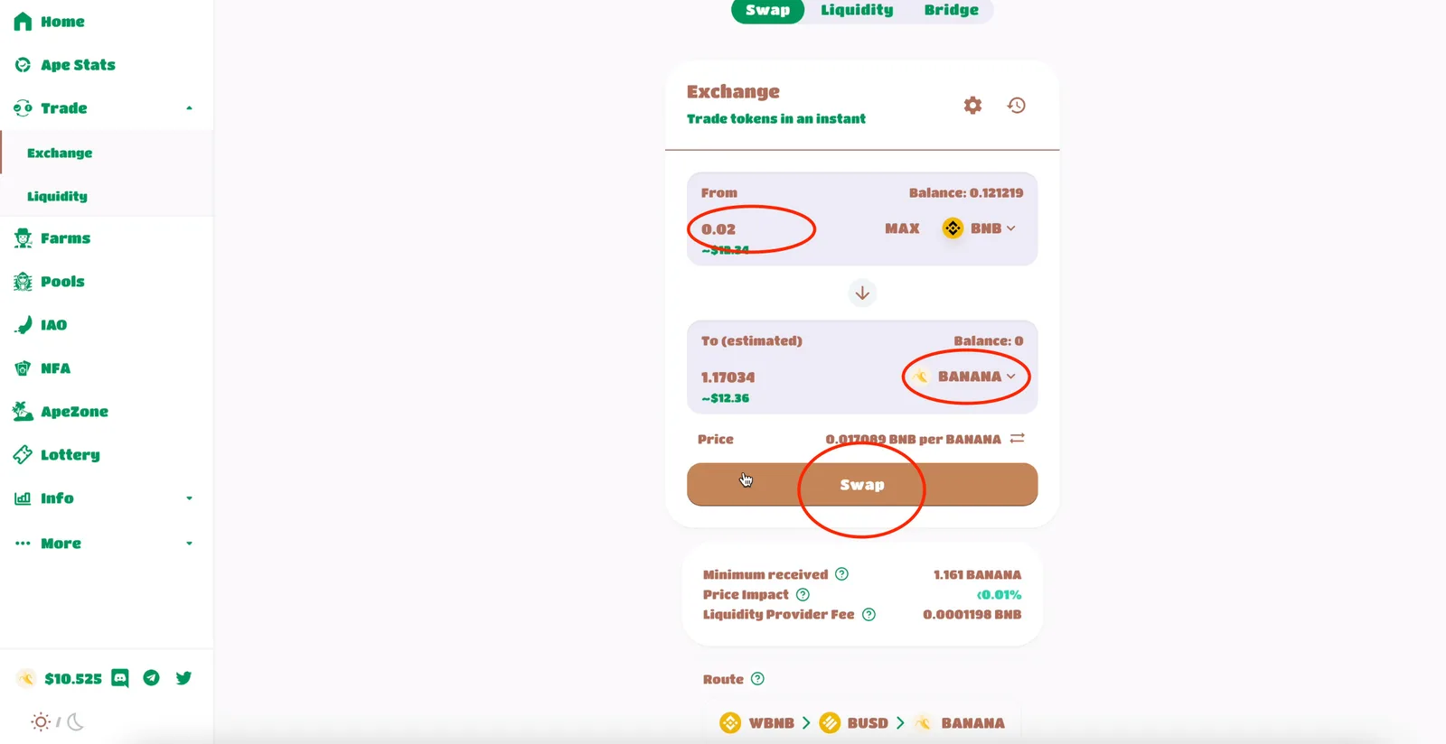 【DeFi】ApeSwap（エイプスワップ）とは？始め方・ゴールデンバナナ（GNANA）・IAO参加方法など徹底解説【仮想通貨】の説明画像