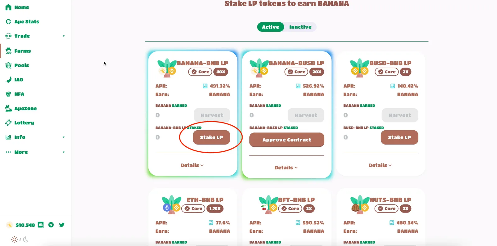 【DeFi】ApeSwap（エイプスワップ）とは？始め方・ゴールデンバナナ（GNANA）・IAO参加方法など徹底解説【仮想通貨】の説明画像