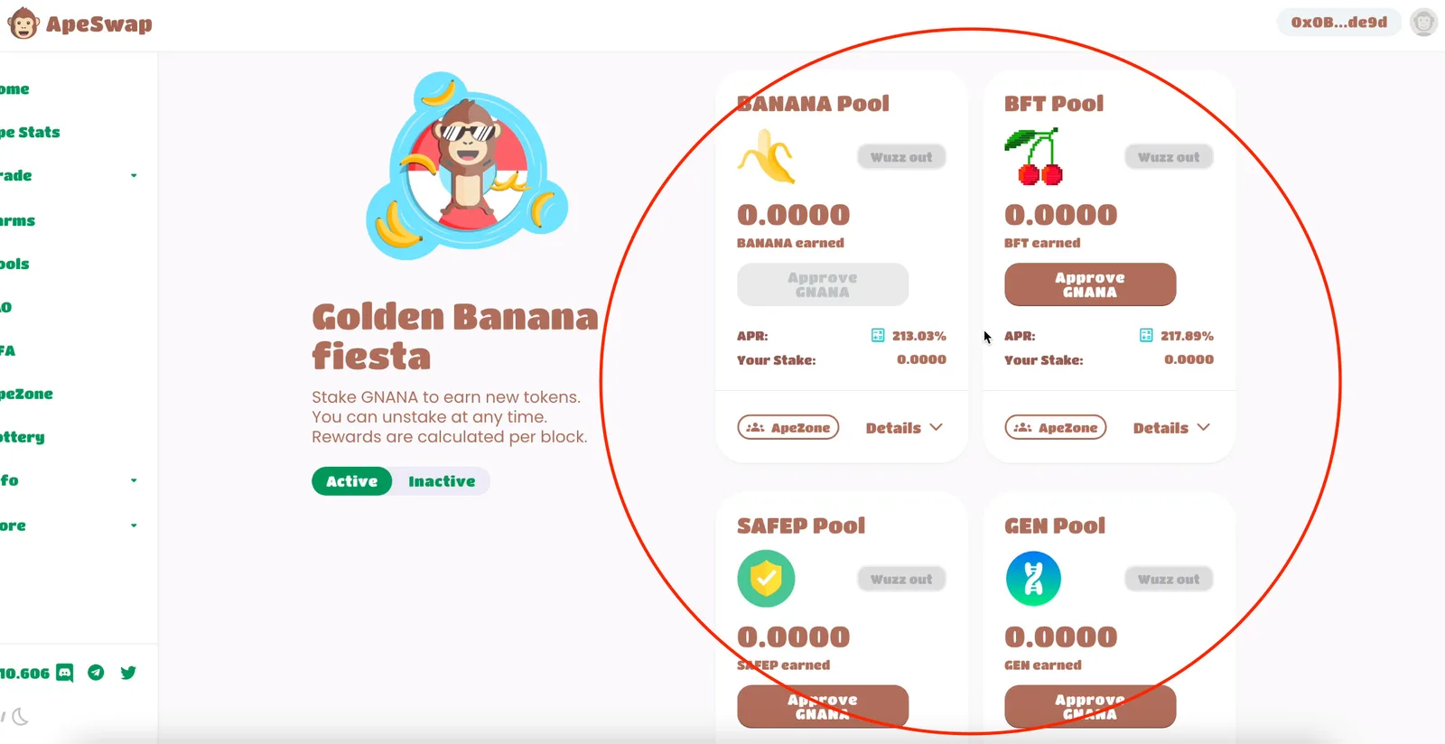 【DeFi】ApeSwap（エイプスワップ）とは？始め方・ゴールデンバナナ（GNANA）・IAO参加方法など徹底解説【仮想通貨】の説明画像