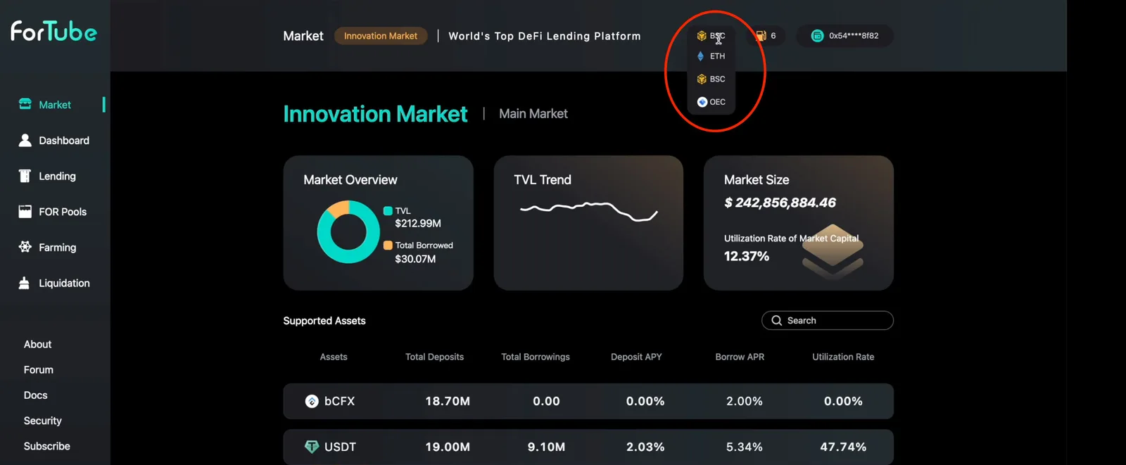 【BSC/ETH】レンディングプロトコルFortubeの特徴・使い方を解説【DeFi】の説明画像
