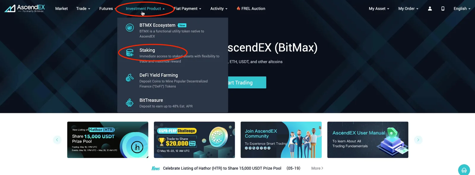 【CEX】AscendEXの使い方！Matic（Polygon）の直接送金・BSC（BEP20）からの入金・出金が可能な取引所！の説明画像