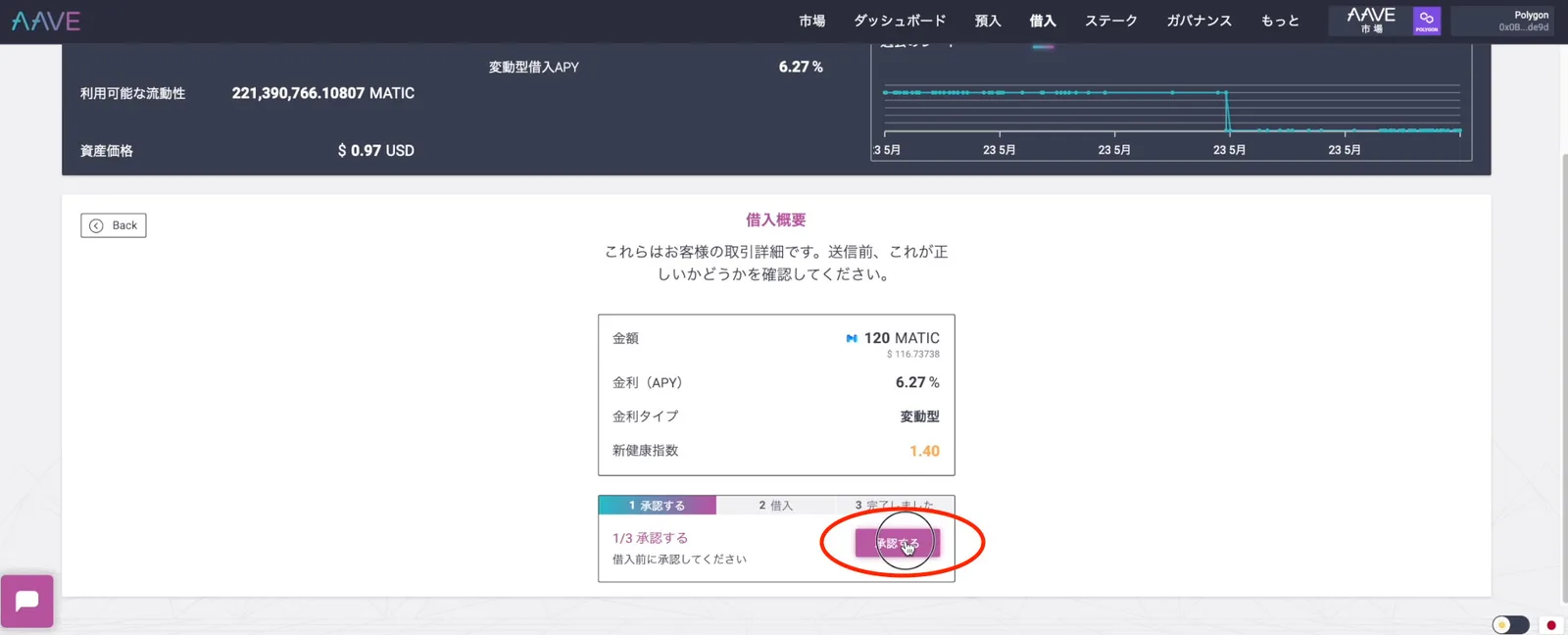 【Matic】AAVEの紹介！メジャーなレンディングプロトコルの使い方を解説・現在はボーナスでMaticがもらえます！【DeFi】の説明画像