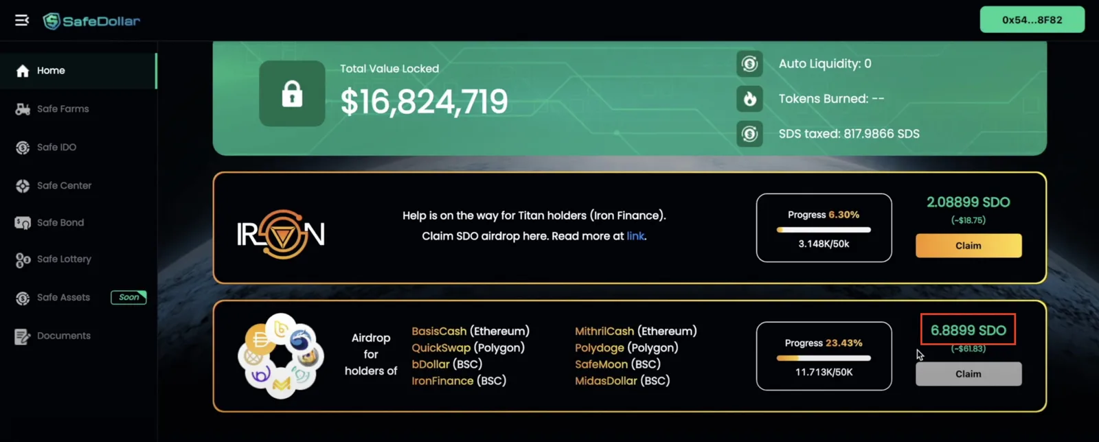 【Matic】TITAN補償エアドロップ・アルゴリズムステーブルプロトコルのSafeDollarを紹介します【DeFi】の説明画像