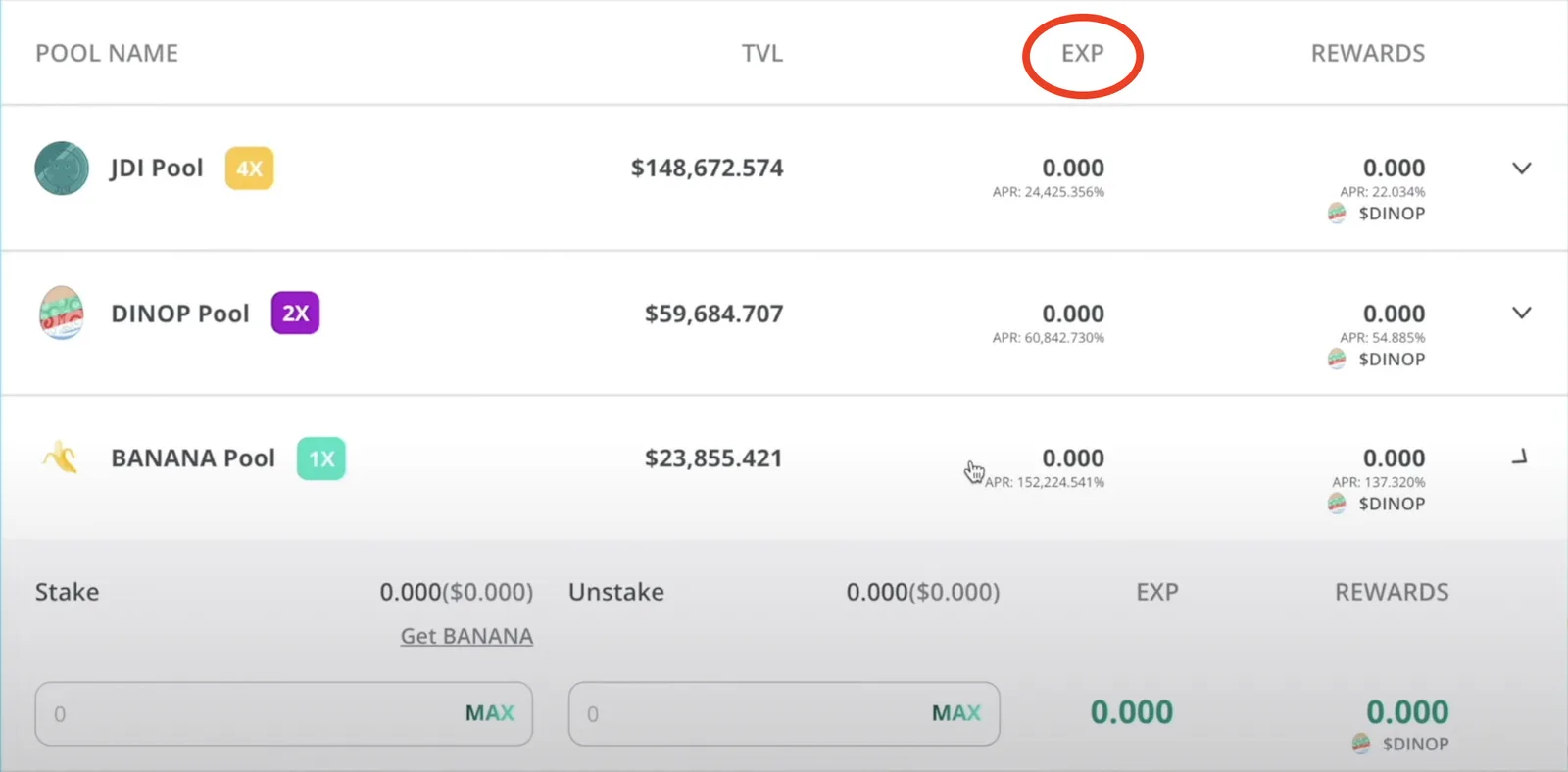 【DeFi】経験値を貯めてファームができるDINOPARKを実際にやってみました。の説明画像