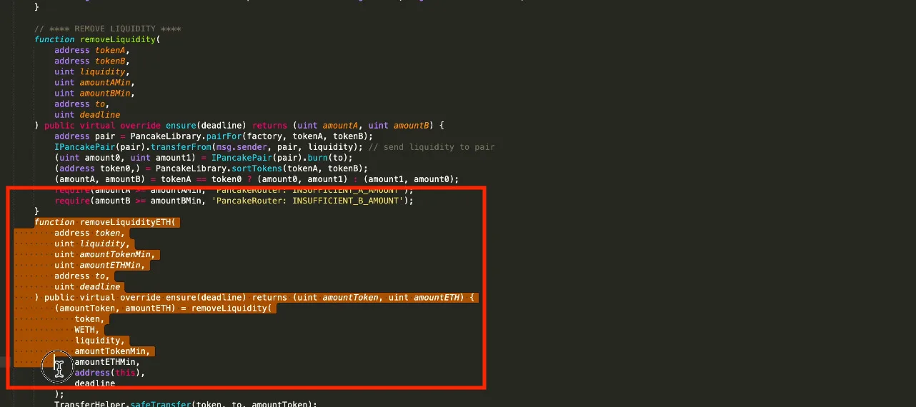 【DeFi】直コンでLPを解体する方法を徹底解説します。Rugpull回避方法【仮想通貨】の説明画像