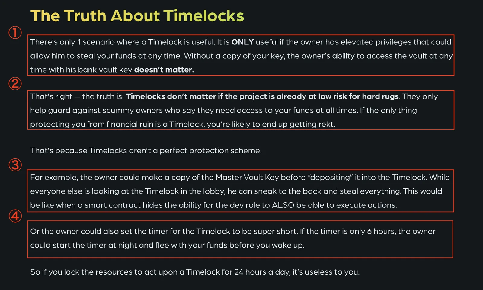 【DeFi】Timelockが重要ではない3つの理由を徹底解説しますの説明画像