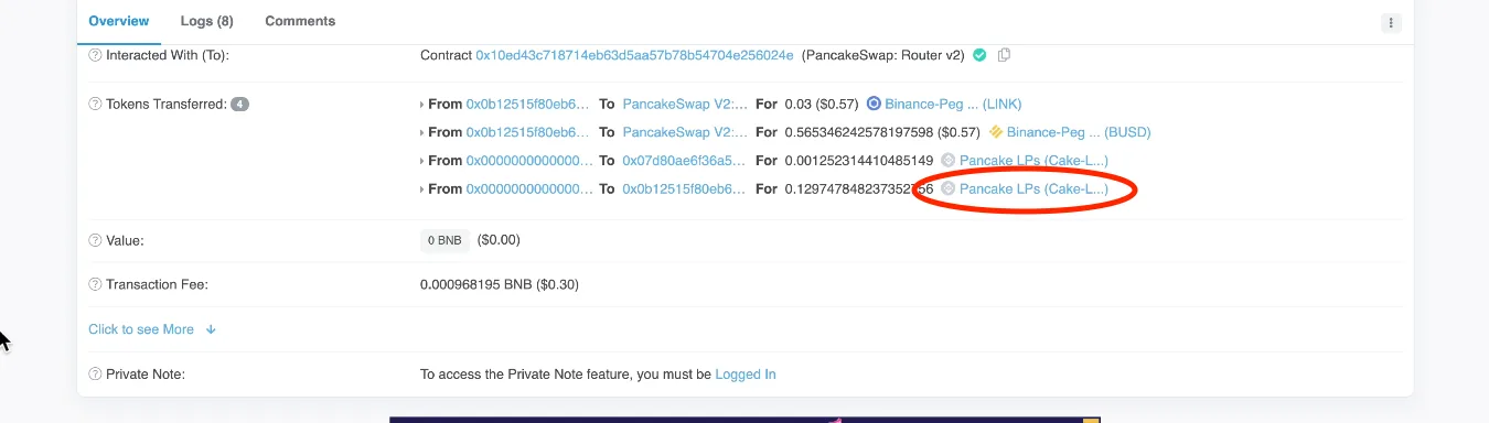 【DeFi】直コンでLPを解体する方法を徹底解説します。Rugpull回避方法【仮想通貨】の説明画像