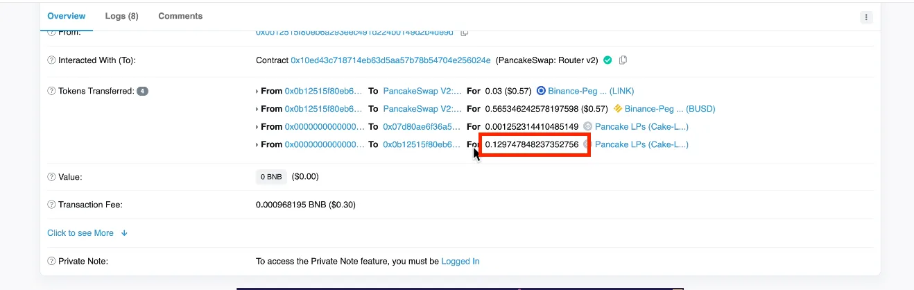 【DeFi】直コンでLPを解体する方法を徹底解説します。Rugpull回避方法【仮想通貨】の説明画像