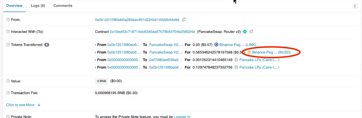 【DeFi】直コンでLPを解体する方法を徹底解説します。Rugpull回避方法【仮想通貨】の説明画像
