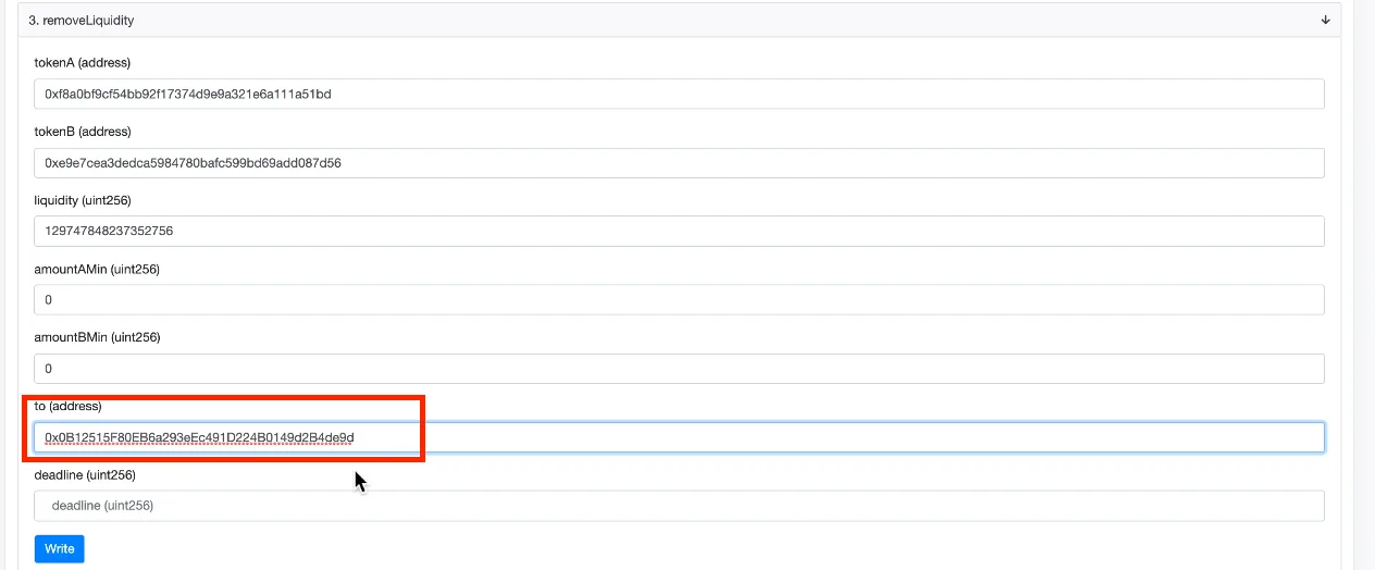 【DeFi】直コンでLPを解体する方法を徹底解説します。Rugpull回避方法【仮想通貨】の説明画像