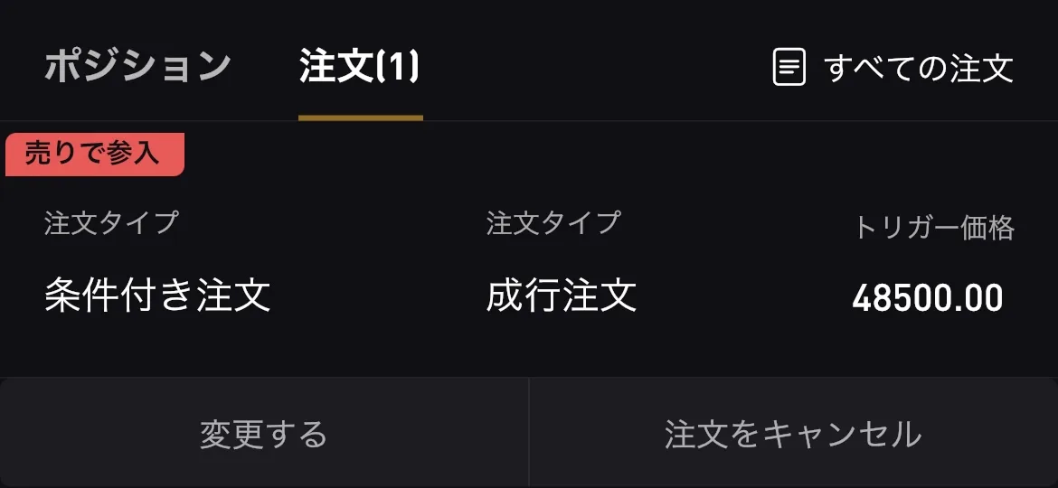【仮想通貨FX】逆指値（条件付き注文）とは？基本的な使い方・注文方法・メリット・デメリットを紹介の説明画像