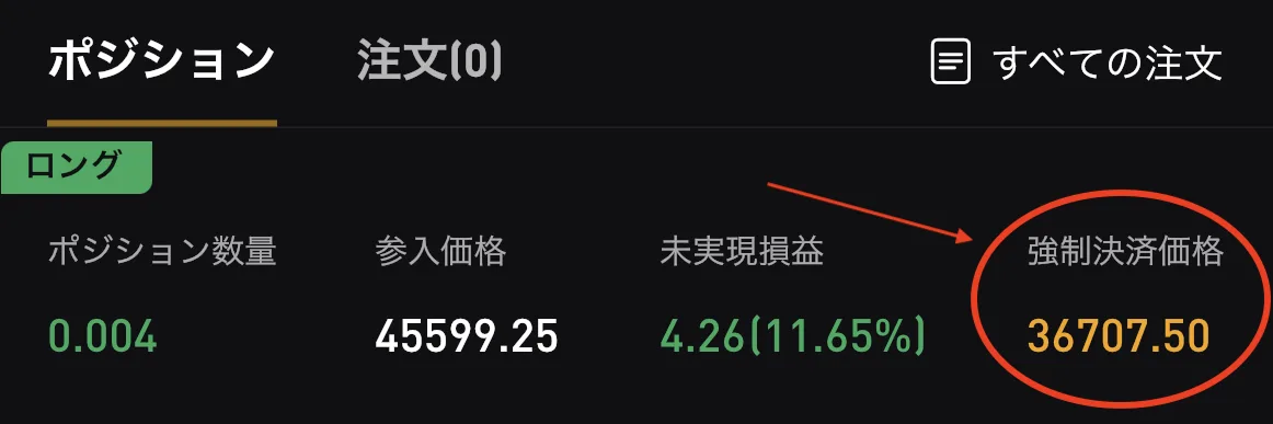 【最新版】仮想通貨のロスカットとは？仮想通貨FXの強制決済価格(ロスカット)の計算方法・レバレッジからロスカットを計算【証拠金維持率の計算】の説明画像