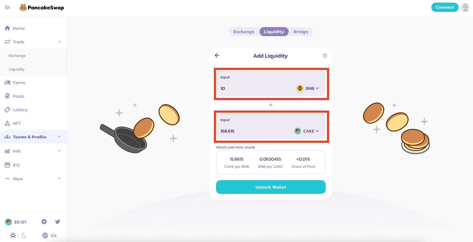 【DeFi】PancakeSwap（パンケーキスワップ）の始め方・おすすめ運用方法の説明画像