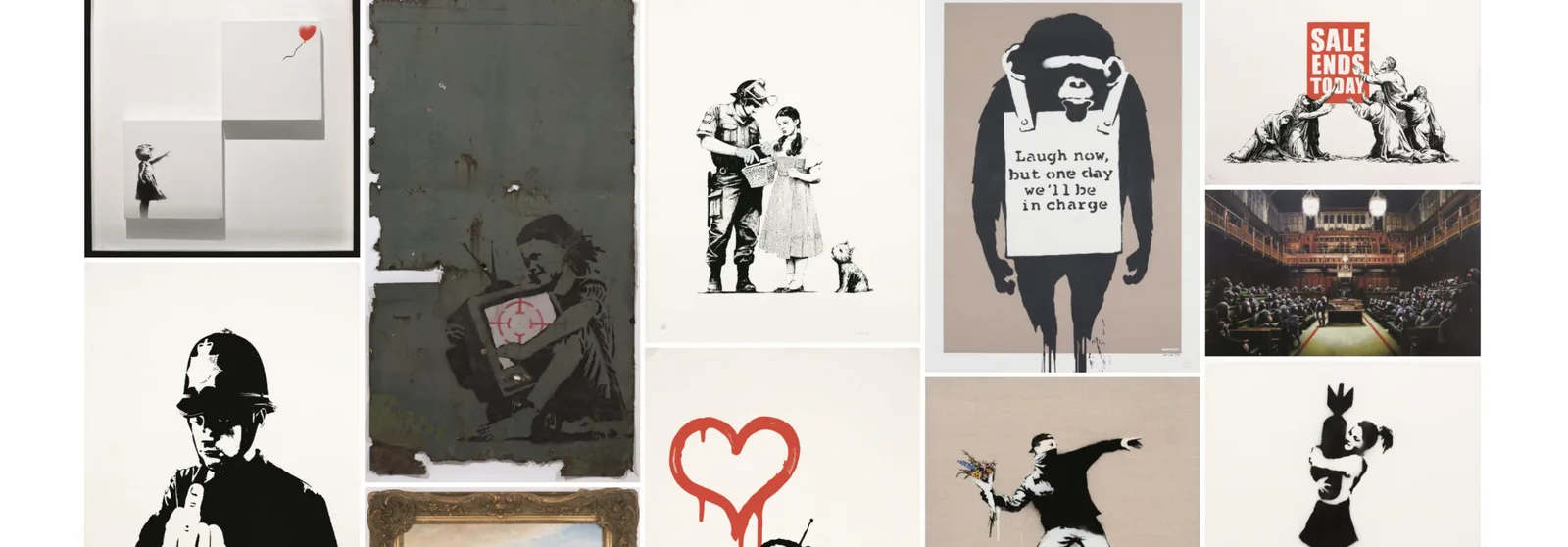 バンクシーの絵画NFTに関する情報まとめ！許可無し出品・焼かれた絵・偽物などの説明画像