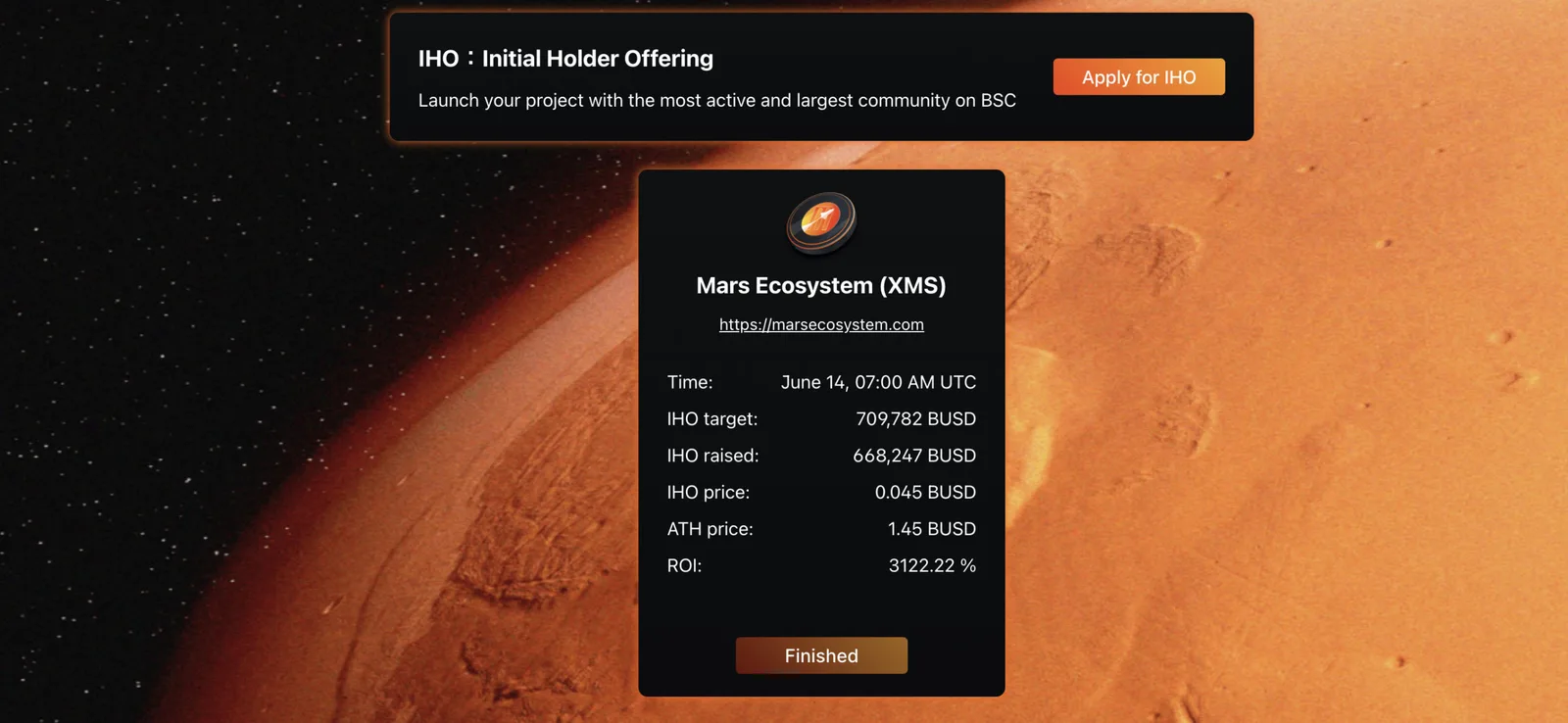 Mars Ecosystem(XMS)価格・チャート・時価総額・今後と将来性・ステーブルコイン(USDM)はいつから?【マーズ・エコシステム】の説明画像