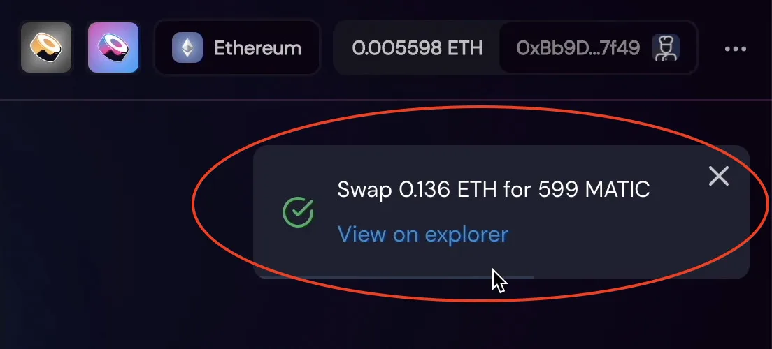 Matic（Polygon）のDeFi参加方法・Ethからブリッジ・QuickSwapの使い方徹底解説の説明画像